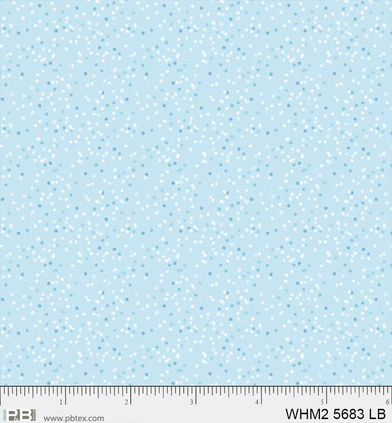 Whimsy II Basics, Light Blue Confetti - PER 1/4 YARD