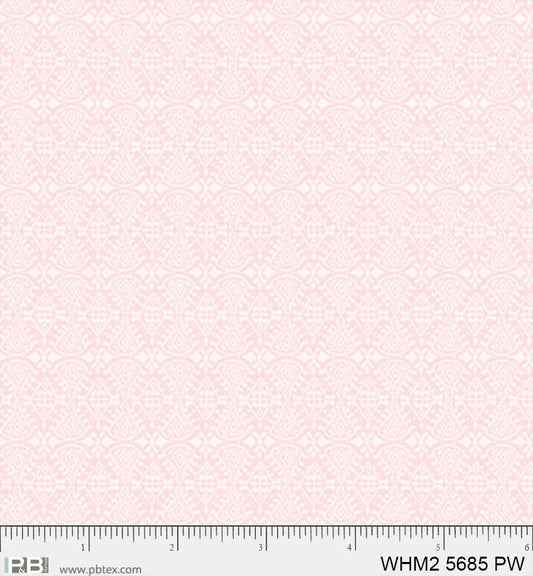 Whimsy II Basics, Set Geo, Pink/White - PER 1/4 YARD