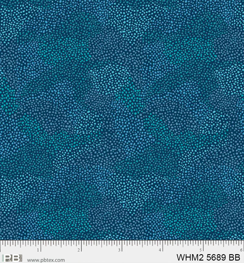 Whimsy II Basics, Bright Blue Tonal Spots - PER 1/4 YARD (Copy)