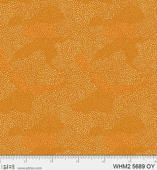 Whimsy II Basics, Tonal Spots - Orange/Yellow - PER 1/4 YARD