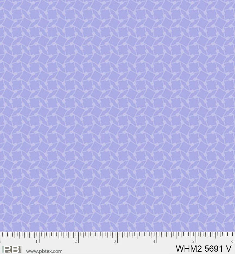 Whimsy II Basics, Violet Diamond Geo - PER 1/4 YARD