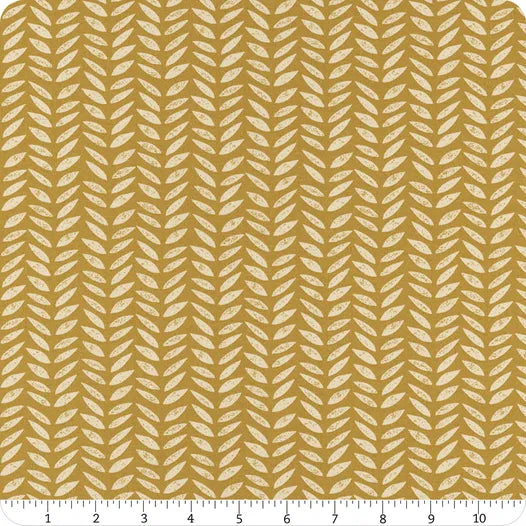 Flower Press - Gold Stamped - PER 1/4 YARD